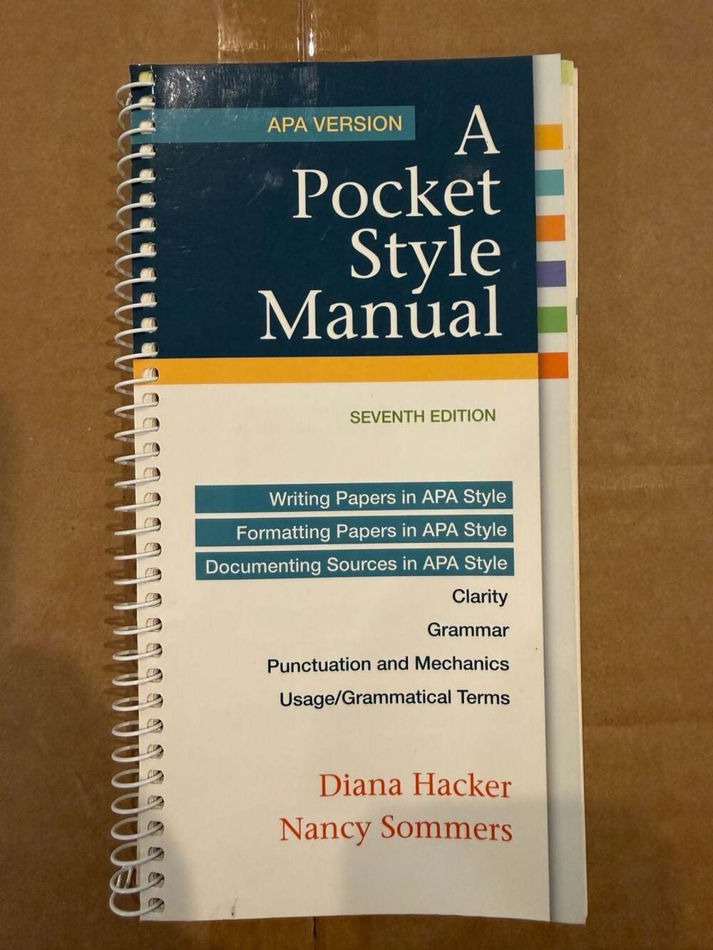 A Pocket Style Manual, APA Version, Seventh Edition